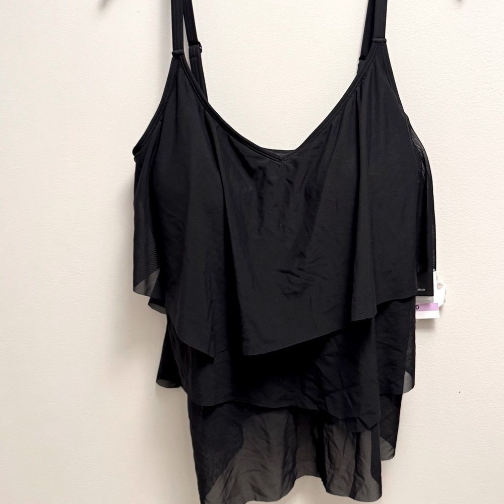 COCO REEF Women' Flourish Underwire BraSized Tankini Top Black swimming suit - Picture 8 of 13